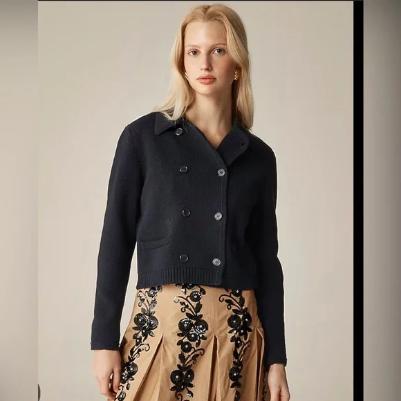 J.Crew Marielle cropped cardigan Grey Size L - Picture 1 of 7